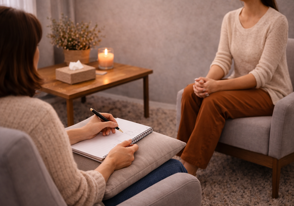 Séance d’accompagnement en psychogénéalogie – écoute et prise de notes